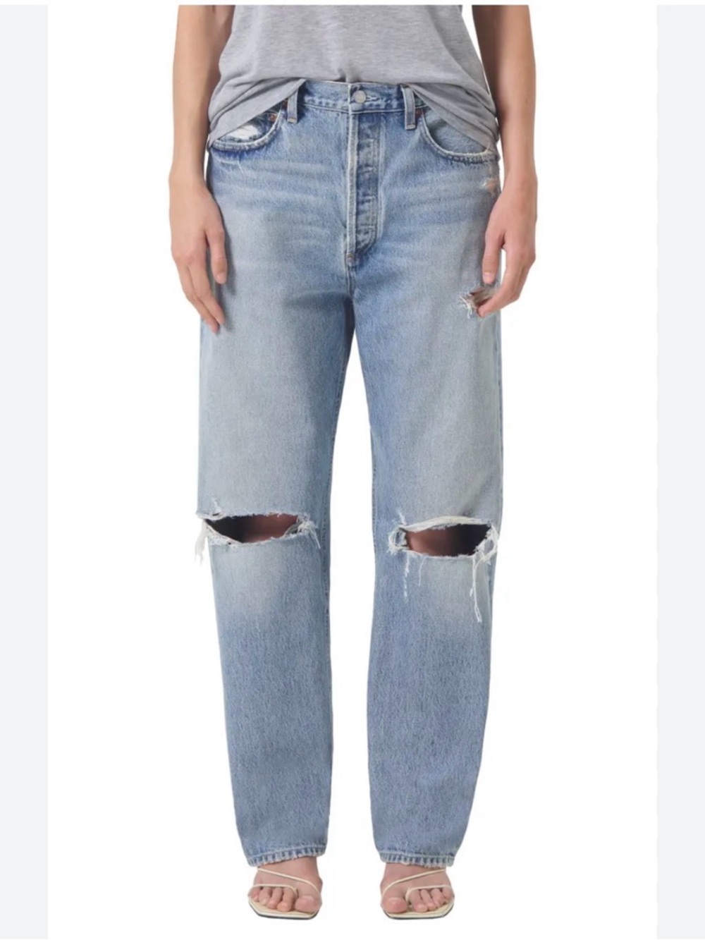 AGOLDE 90s mid rise straight jean